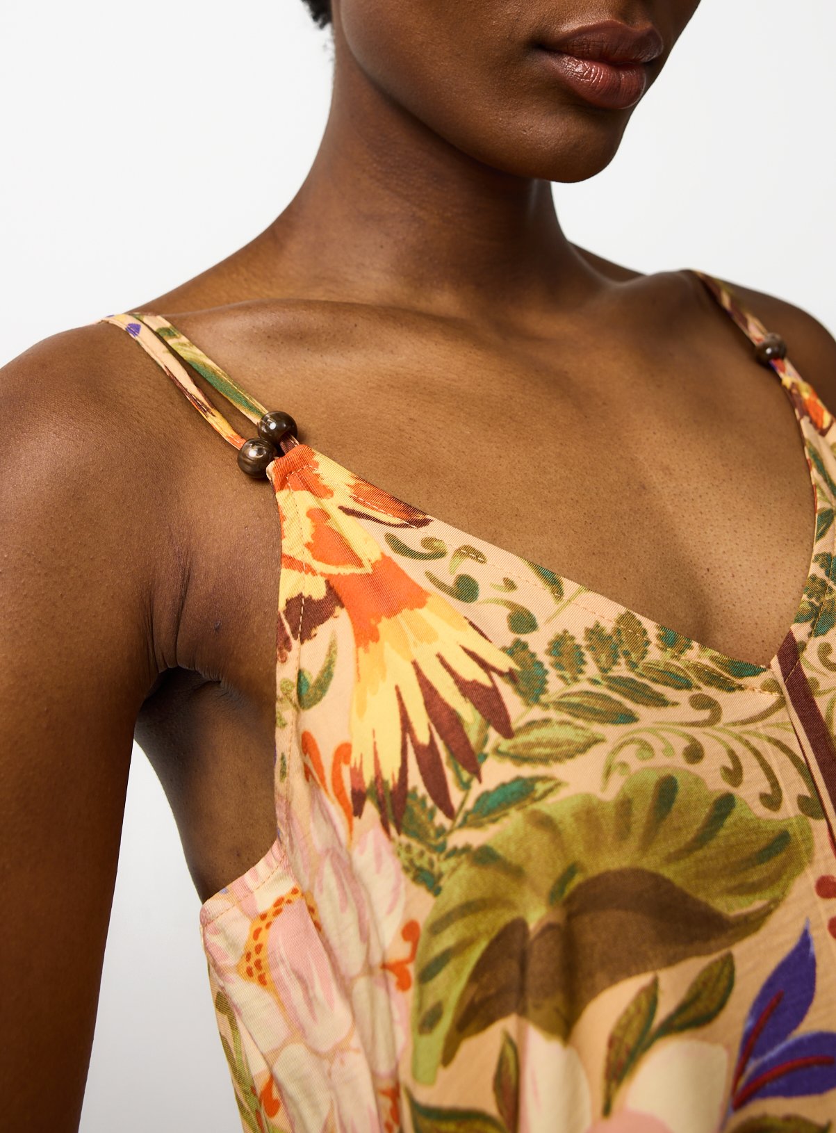 Parrot Palm Print Trapeze Cami Dress 18 - Image 3 thumbnail